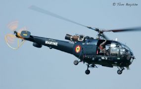 Belgische Alouette III gaat in de Caraiben op drugs jagen vanop NL fregat