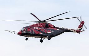 Militaire Mi-38T maakt zijn maidenvlucht