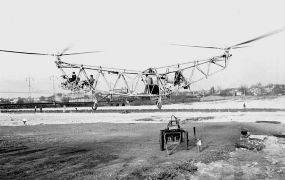 75 jaar geleden vloog de Piasecki HRP-1 zijn maidenvlucht, de voorganger van de Chinook.