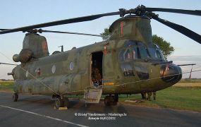Nederlandse Chinook helikopters helpen grote natuurbrand blussen in Brecht (B)