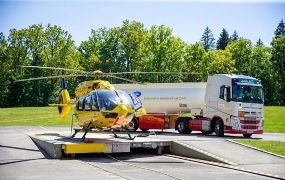 Eerste medische helikopter Airbus H145 vliegt met SAF biofuel Eerste medische helikopter Airbus H145 vliegt met SAF biofuel