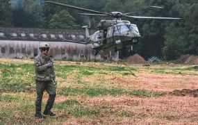 Belgische NH90 helikopters nog steeds in de weer in het overstromingsgebied