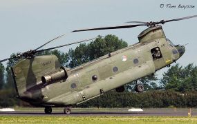 DHC Chinook vliegt voorbereidingsvluchten om 'rattle noise' te meten