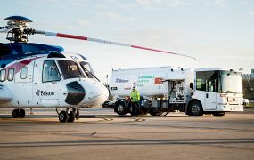 Bristow test Sikorsky S-92 met SAF mengsel, duurzame bio-brandstof 