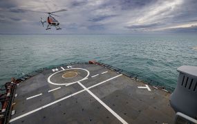 Airbus Helicopters test haar nieuwste VSR700 vanop zeeschepen