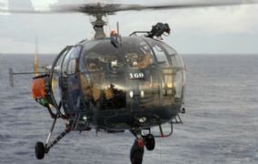 Fransen nemen afscheid van de Alouette III