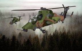 Airbus toont de Tiger MkIII aanvalshelikopter Airbus toont de Tiger MkIII aanvalshelikopter