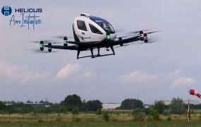 EU-primeur in Brustem: Helicus laat EHang EH216 drone bloed transporteren EU-primeur in Brustem: Helicus laat EHang EH216 drone bloed transporteren