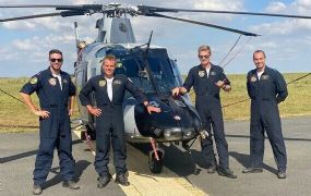 Vandaag boven Francorchamps: Razzle Blades, het A109 display team 