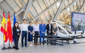 EHang present op Mobility City in het Spaanse Zaragoza