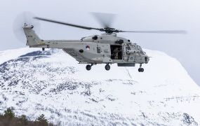 Nederlandse NH90 helikopters geven ijskoude ondersteuning