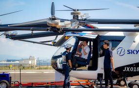 SkyDrive's eVTOL Cruise boven de baai van Osaka (met video)